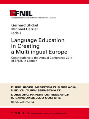 cover image of Language Education in Creating a Multilingual Europe